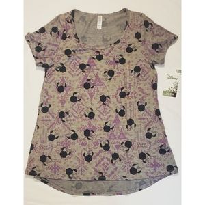 NWT LuLaRoe Disney Minnie Mouse Aztec High Low Top